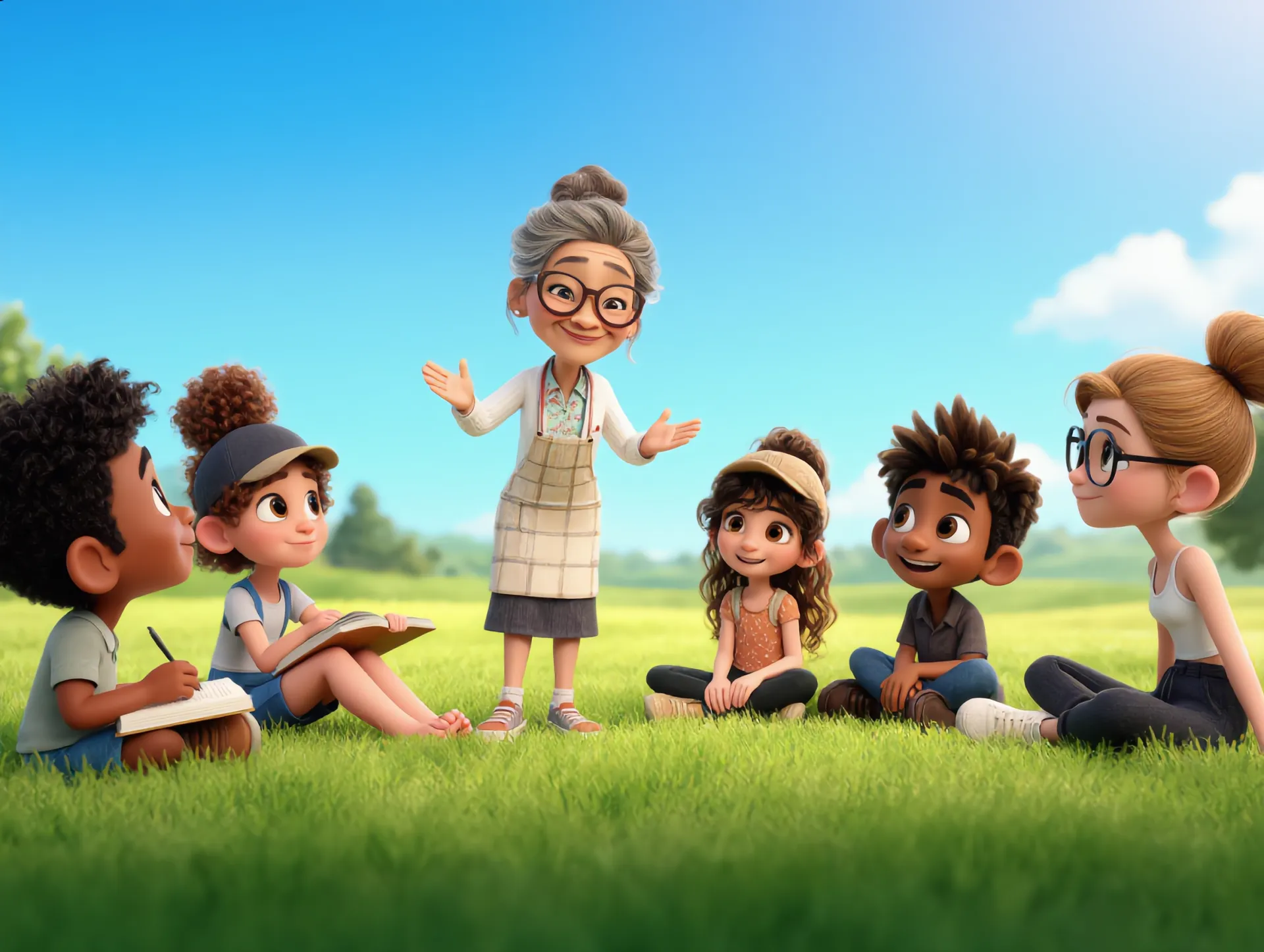 Students in creative program